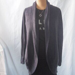 Barefoot Dreams Bamboo Chic Lite Long Sleeve Cardigan Sweater Indigo SizeXS/S